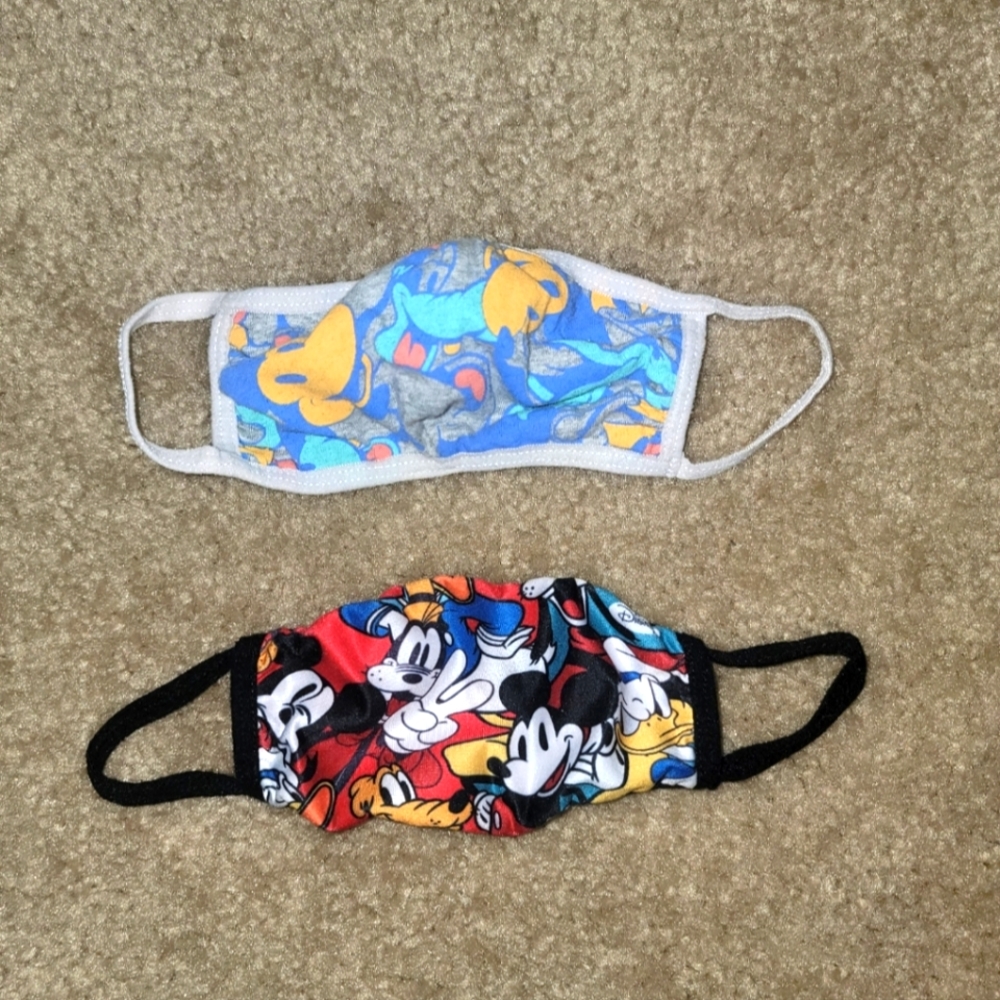 Two kids Disney masks